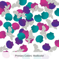 24 Pack Bulk Mermaid Deluxe Party Sparkle Confetti 0.5 oz per Pkg