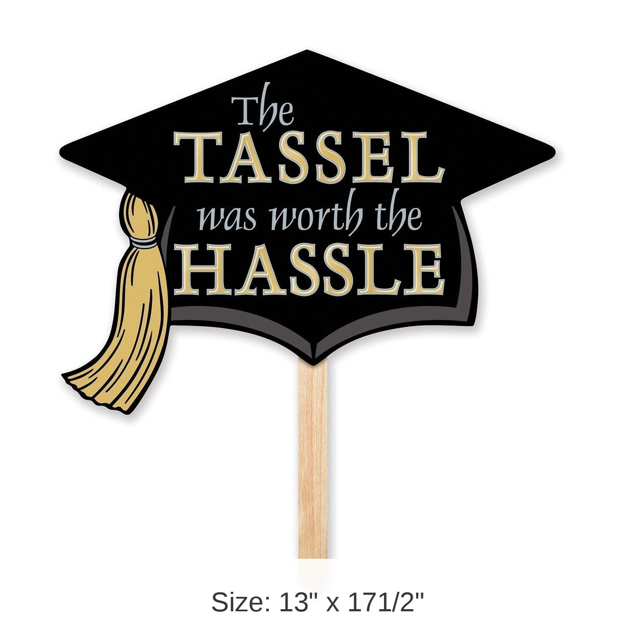 6 Pack Bulk Grad Cap Graduation Party Yard Sign