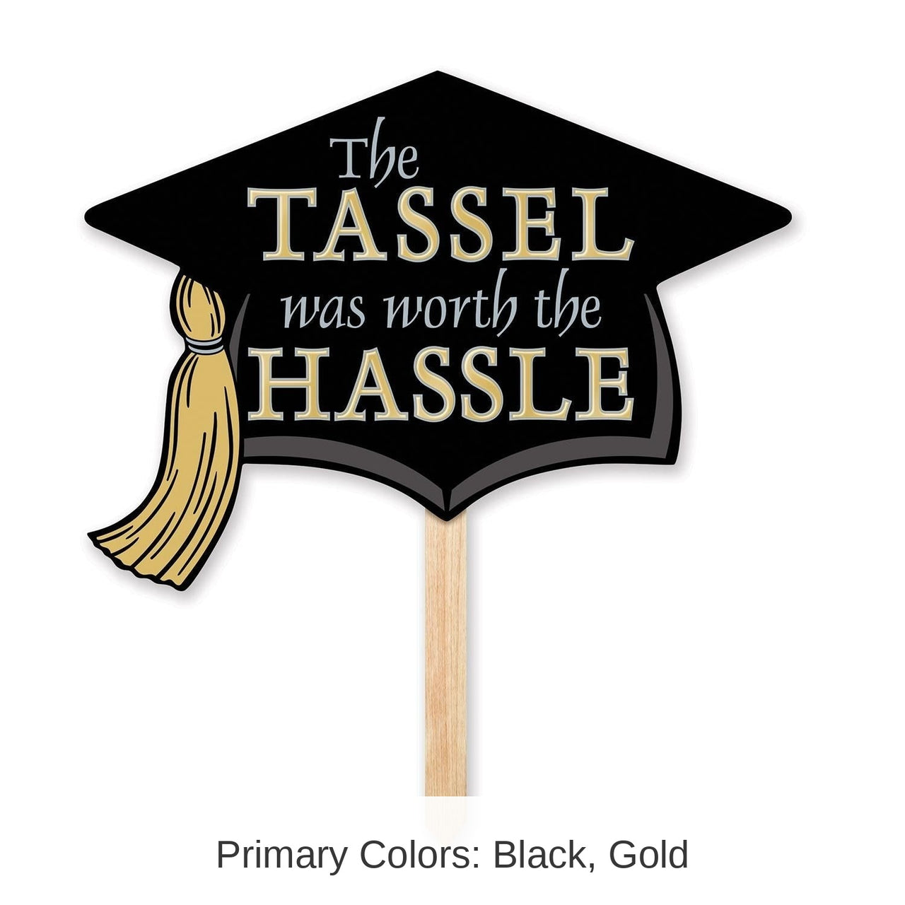 6 Pack Bulk Grad Cap Graduation Party Yard Sign