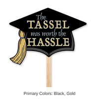 6 Pack Bulk Grad Cap Graduation Party Yard Sign
