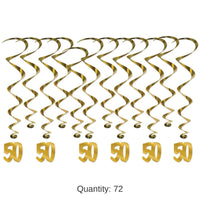 72 Pack Bulk 50th Anniversary Whirls