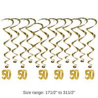 72 Pack Bulk 50th Anniversary Whirls