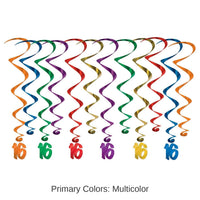 72 Pack Bulk 16 Whirls Asst Colors