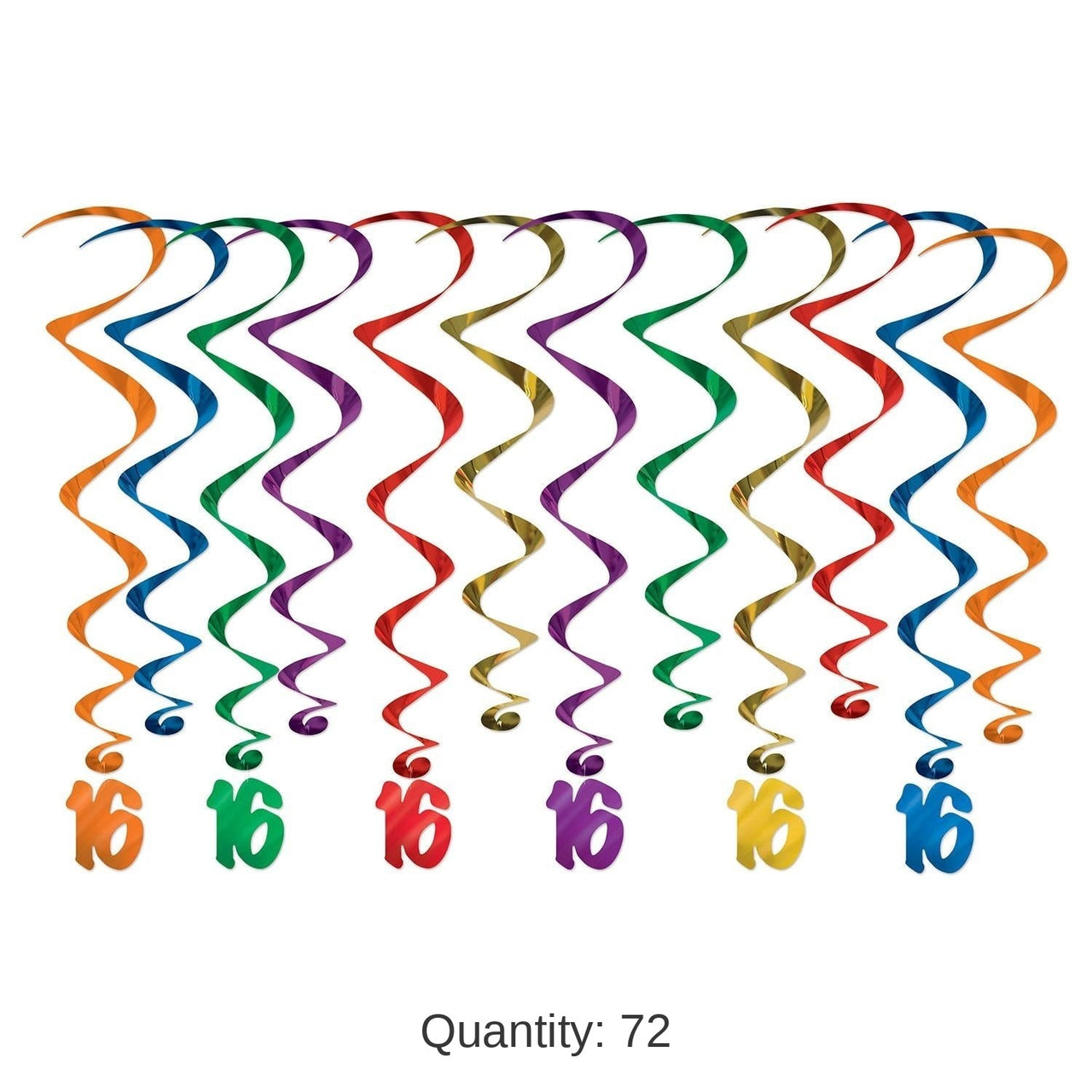 72 Pack Bulk 16 Whirls Asst Colors