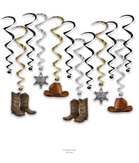 72 Pack Bulk Western Party Whirls