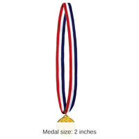 12 Pack Bulk Star Medal with Ribbon