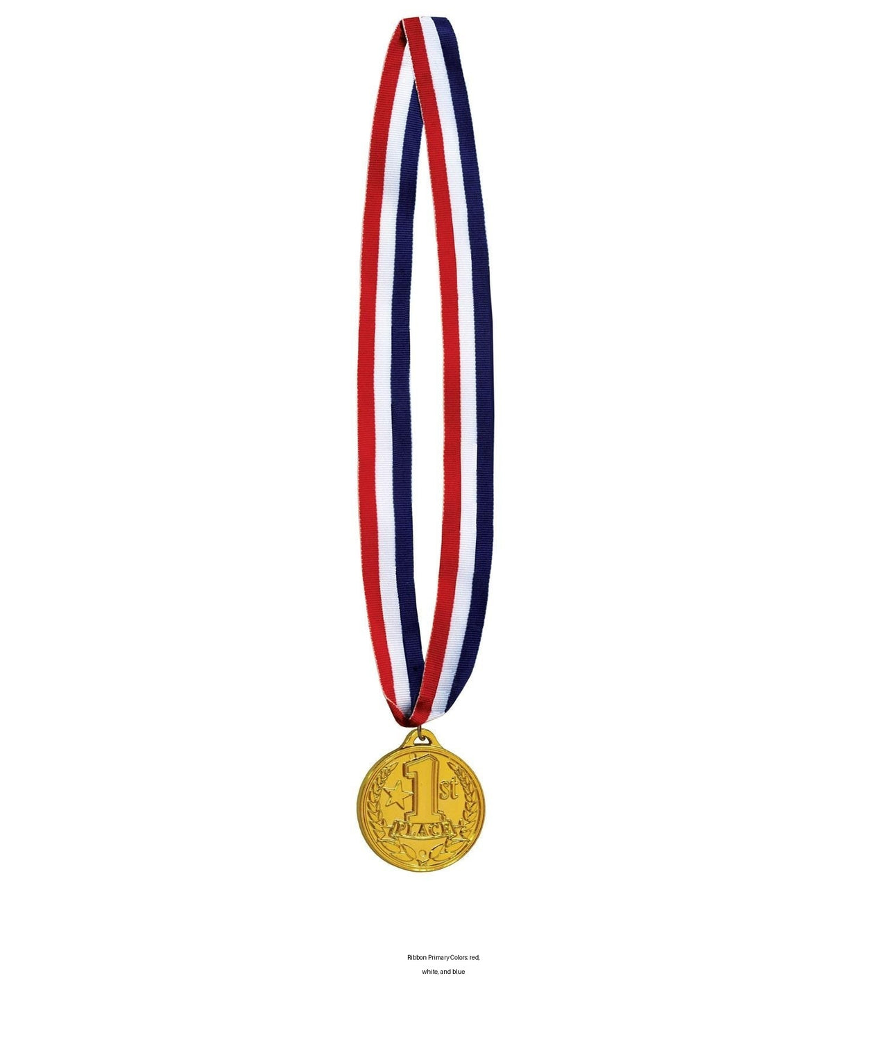 12 Pack Bulk 1st Place Medal with Ribbon
