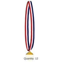12 Pack Bulk 3rd Place Medal with Ribbon