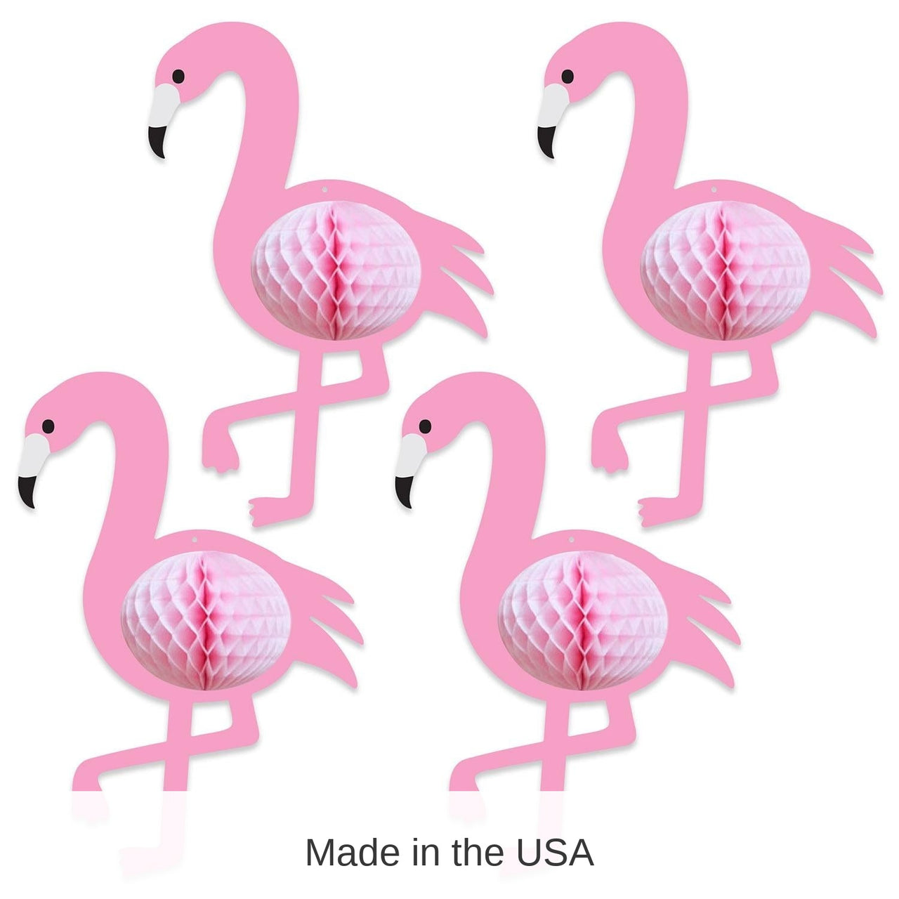 48 Piece Bulk Luau Party Tissue Flamingos