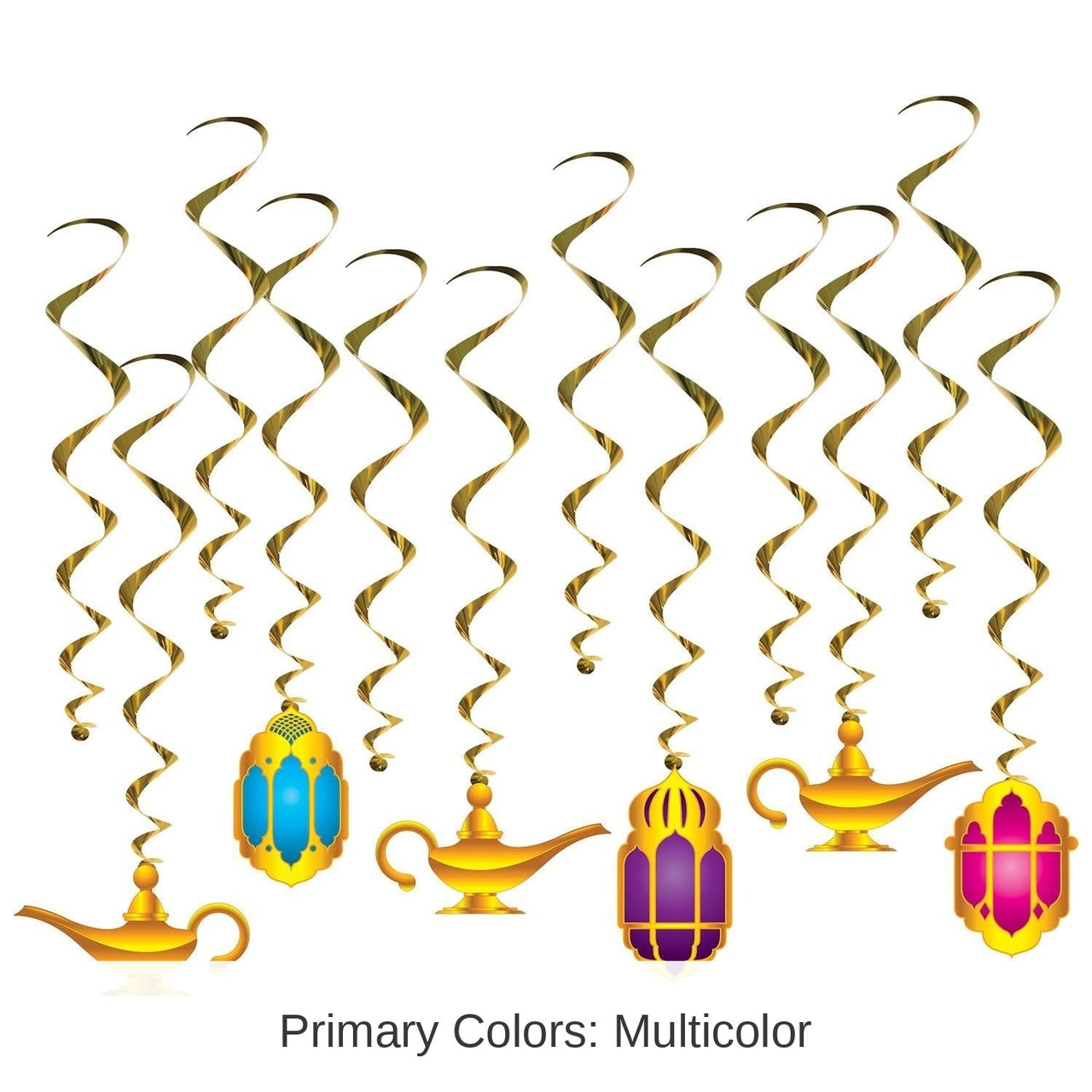 72 Pack Bulk Lantern/Lamp Party Whirls