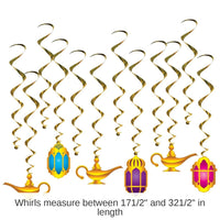 72 Pack Bulk Lantern/Lamp Party Whirls
