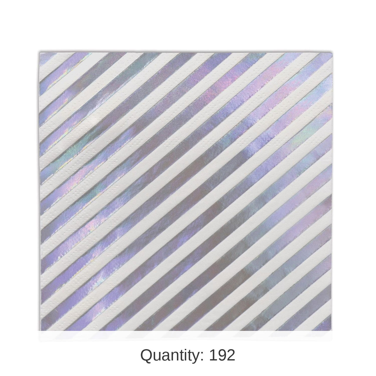 192 Pack Bulk Iridescent Stripes Party Beverage Napkins