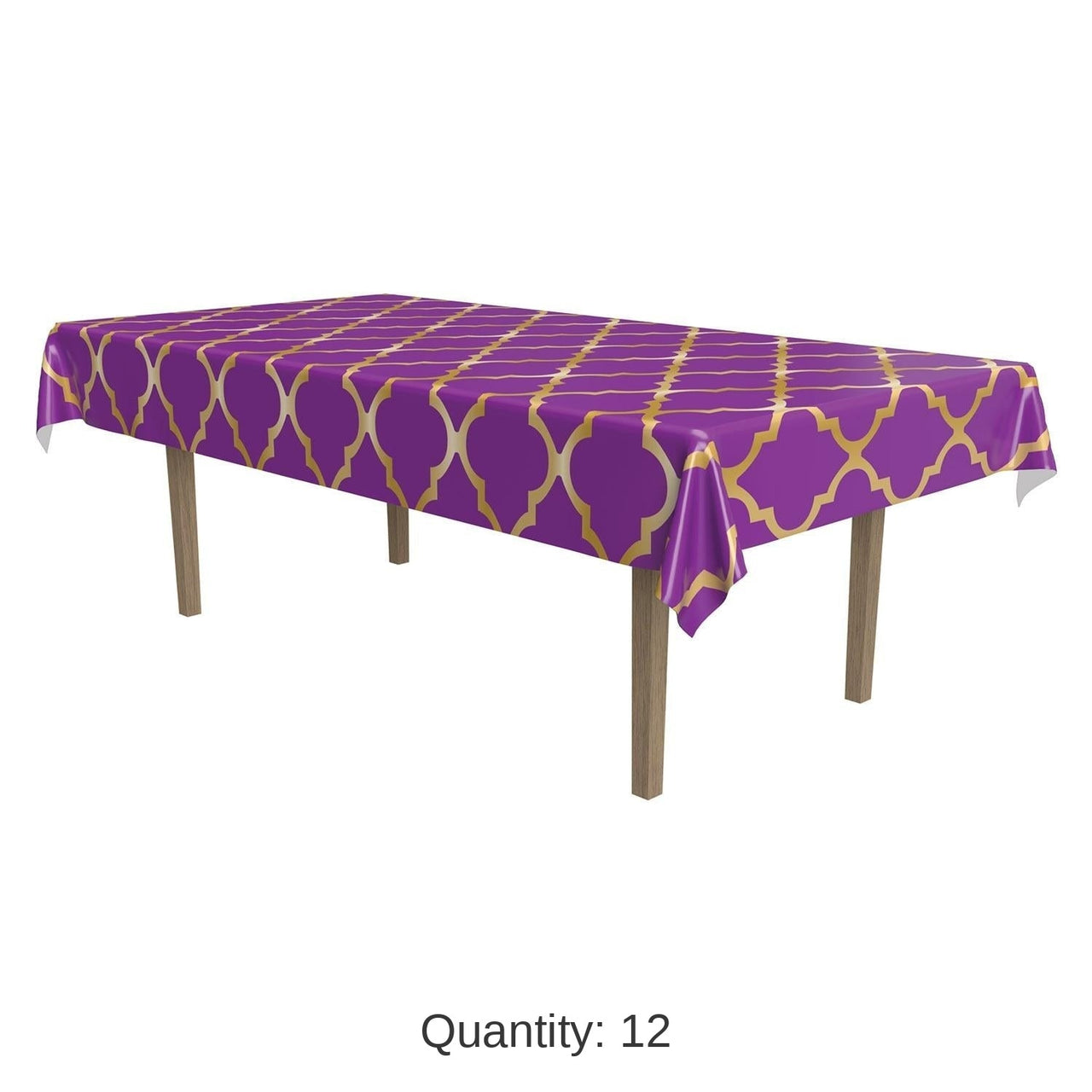 12 Pack Bulk Lattice Party Tablecover