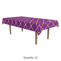 12 Pack Bulk Lattice Party Tablecover