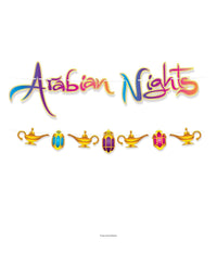 12 Pack Bulk Arabian Nights Party Streamer Set