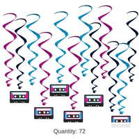 72 Pack Bulk Cassette Tape Party Whirls