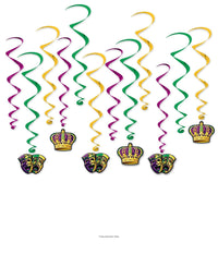 72 Pack Bulk Mardi Gras Whirls