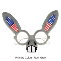 12 Pack Bulk Patriotic Donkey Glasses