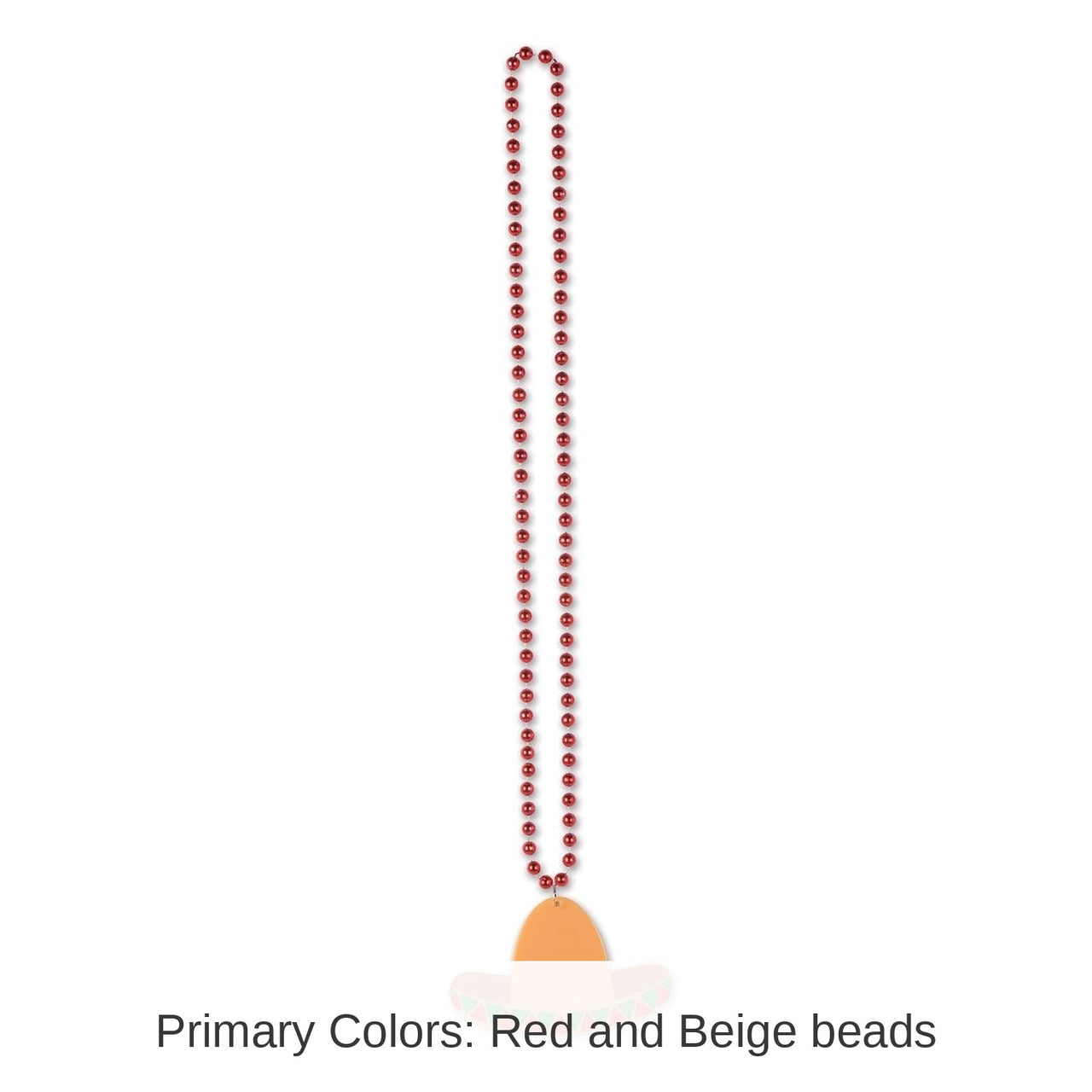 12 Pack Bulk Fiesta Bead Necklaces with Sombrero Medallion