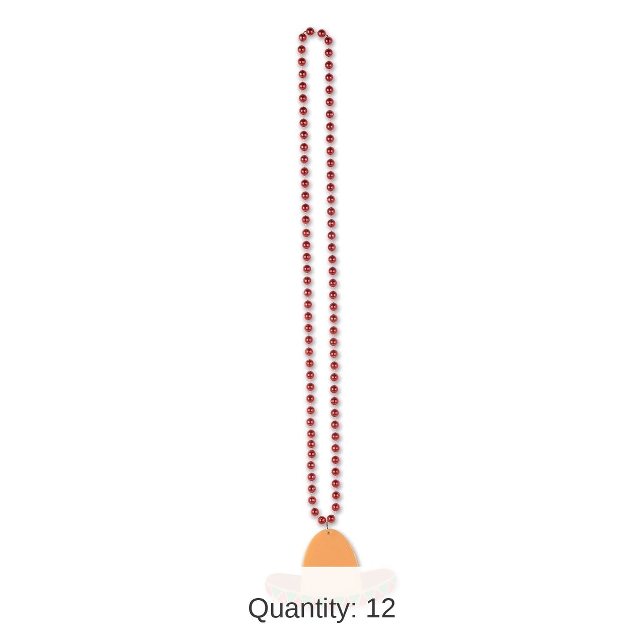 12 Pack Bulk Fiesta Bead Necklaces with Sombrero Medallion