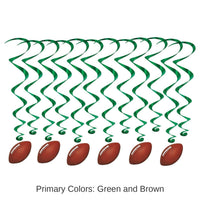 72 Pack Bulk Football Party Whirls