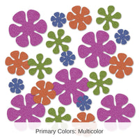 12 Pack Bulk Retro Flower Deluxe Party Sparkle Confetti (0.5 Oz/Pkg)