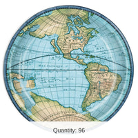 96 Pack Bulk Bon Voyage Party Paper Plates 9 inch