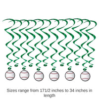 72 Pack Bulk Baseball Party Whirls