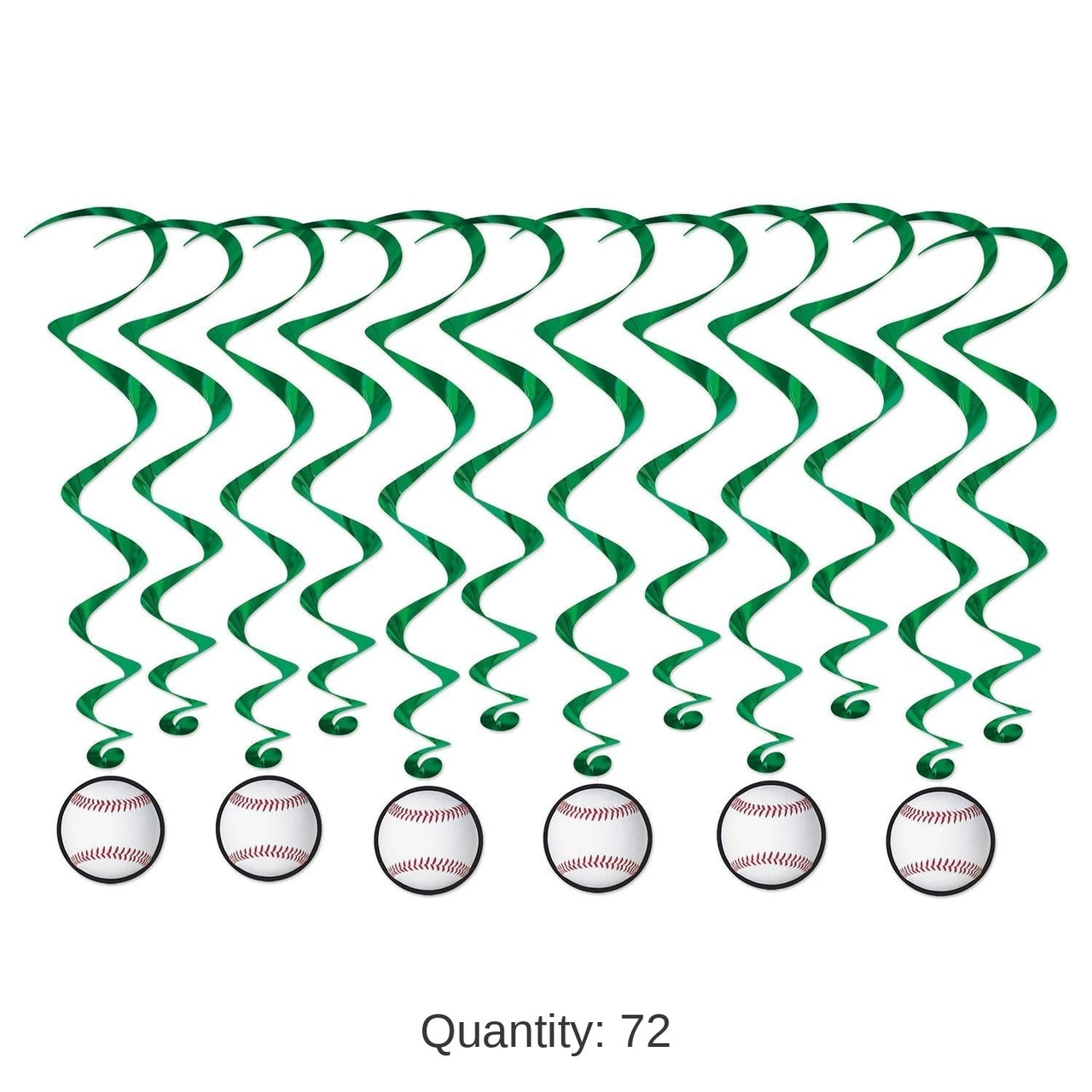 72 Pack Bulk Baseball Party Whirls