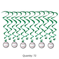 72 Pack Bulk Baseball Party Whirls