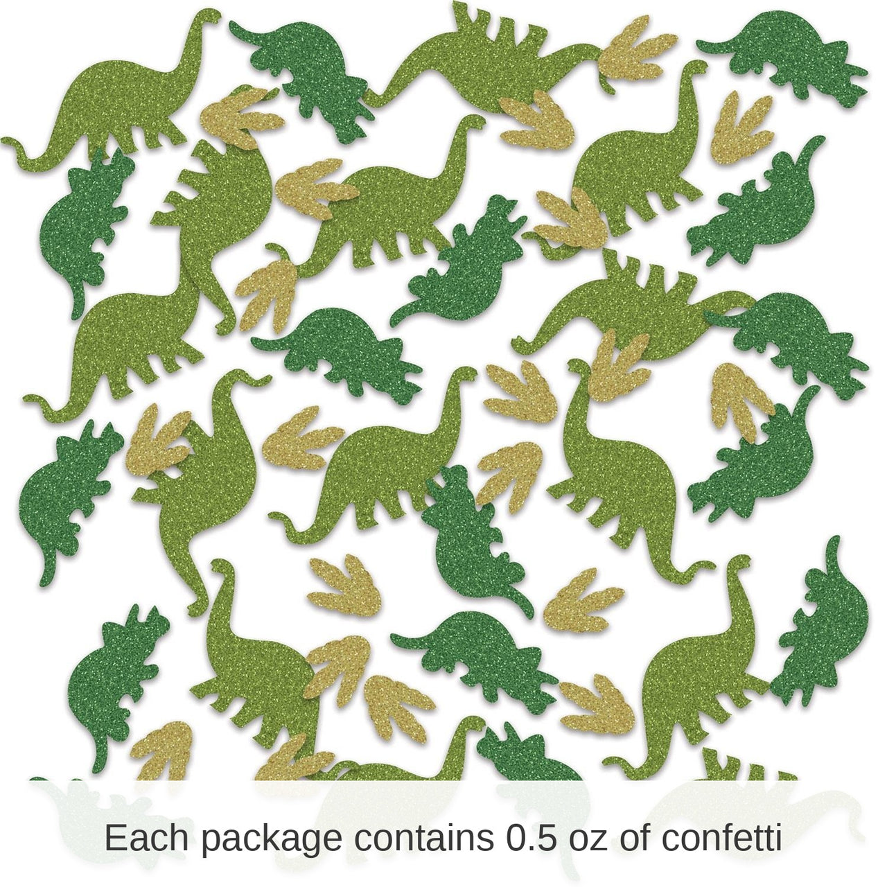 12 Pack Bulk Dinosaur Deluxe Party Sparkle Confetti (0.5 Oz/Pkg)