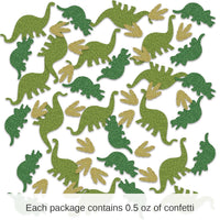 12 Pack Bulk Dinosaur Deluxe Party Sparkle Confetti (0.5 Oz/Pkg)