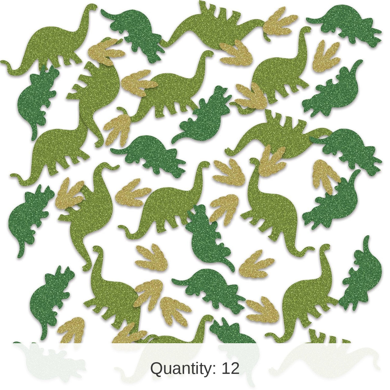 12 Pack Bulk Dinosaur Deluxe Party Sparkle Confetti (0.5 Oz/Pkg)