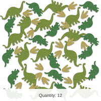 12 Pack Bulk Dinosaur Deluxe Party Sparkle Confetti (0.5 Oz/Pkg)