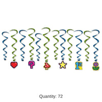 72 Pack Bulk 8-Bit Party Whirls