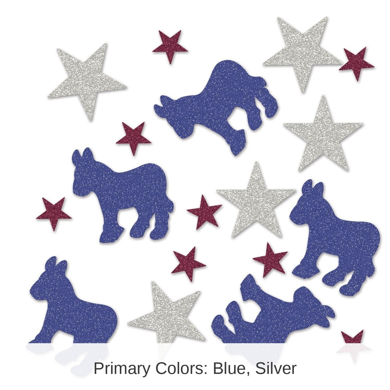 12 Pack Bulk Democratic Deluxe Sparkle Party Confetti (0.5 Oz/Pkg)
