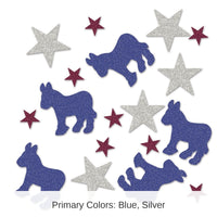 12 Pack Bulk Democratic Deluxe Sparkle Party Confetti (0.5 Oz/Pkg)