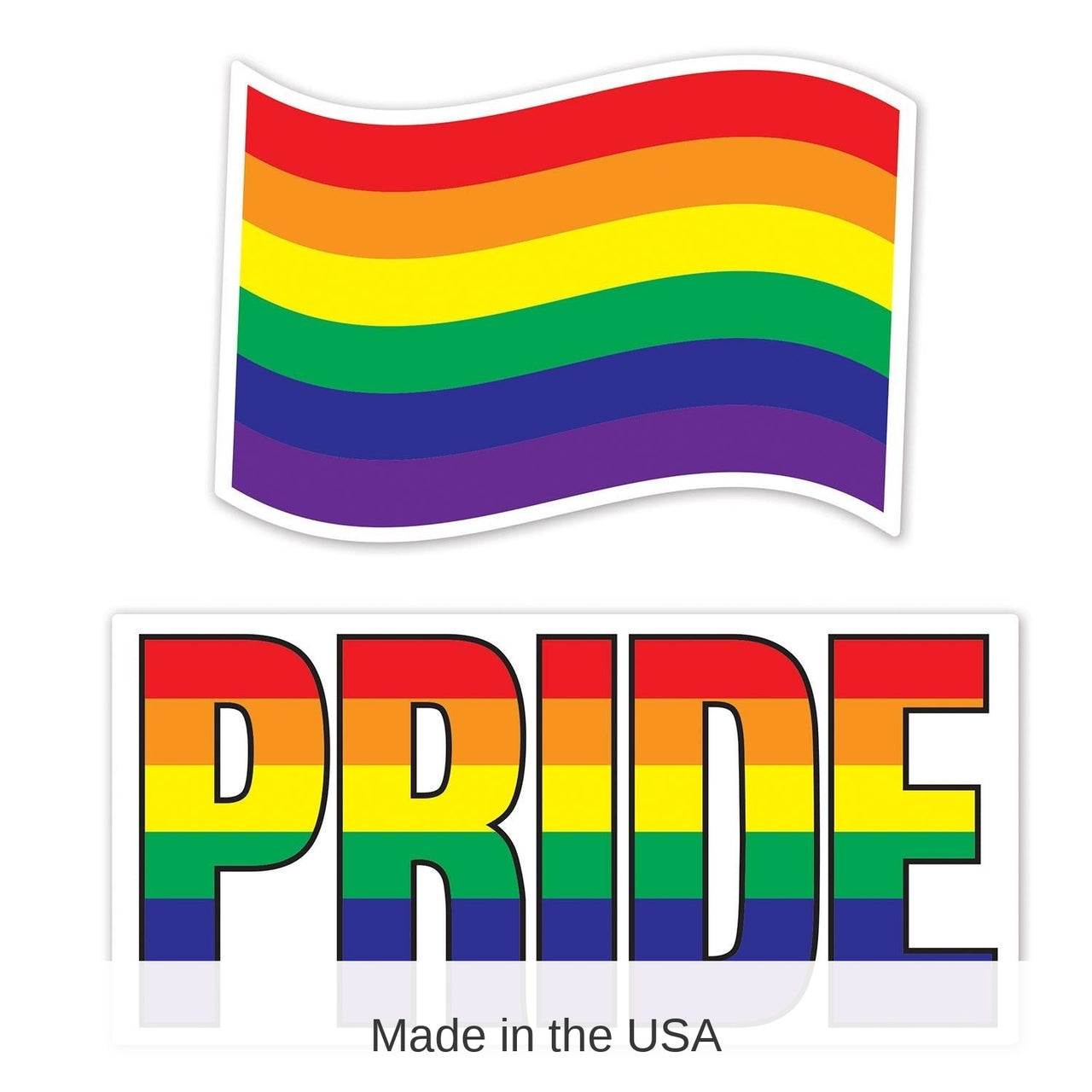 24 Pack Bulk Jumbo Rainbow Party Cutouts
