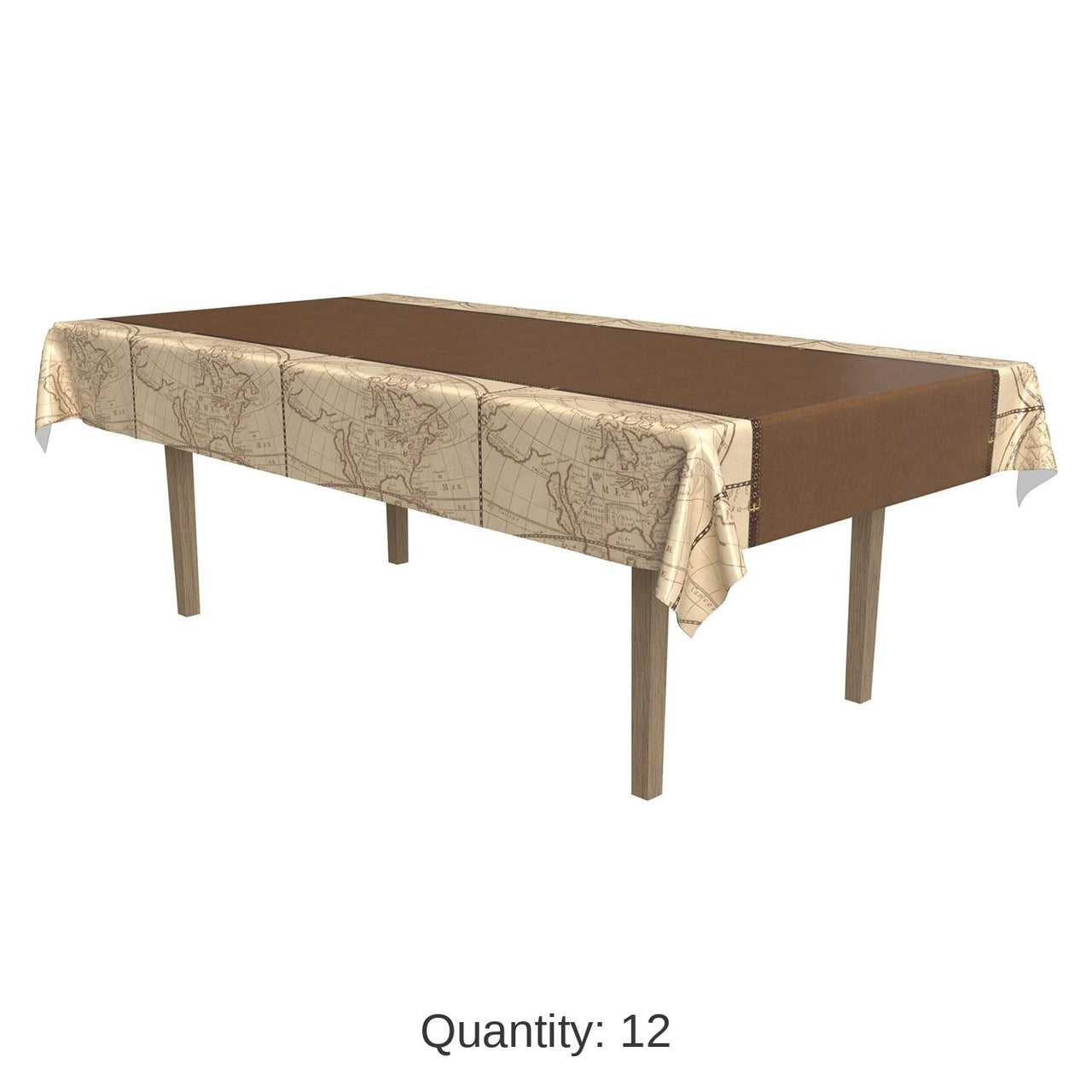 12 Pack Bulk Around The World Party Tablecover