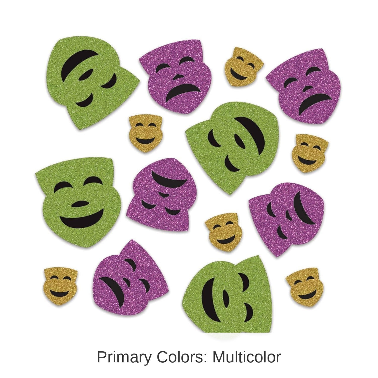 12 Pack Bulk Mardi Gras Deluxe Sparkle Confetti (0.5 Oz/Pkg)