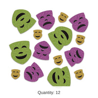12 Pack Bulk Mardi Gras Deluxe Sparkle Confetti (0.5 Oz/Pkg)