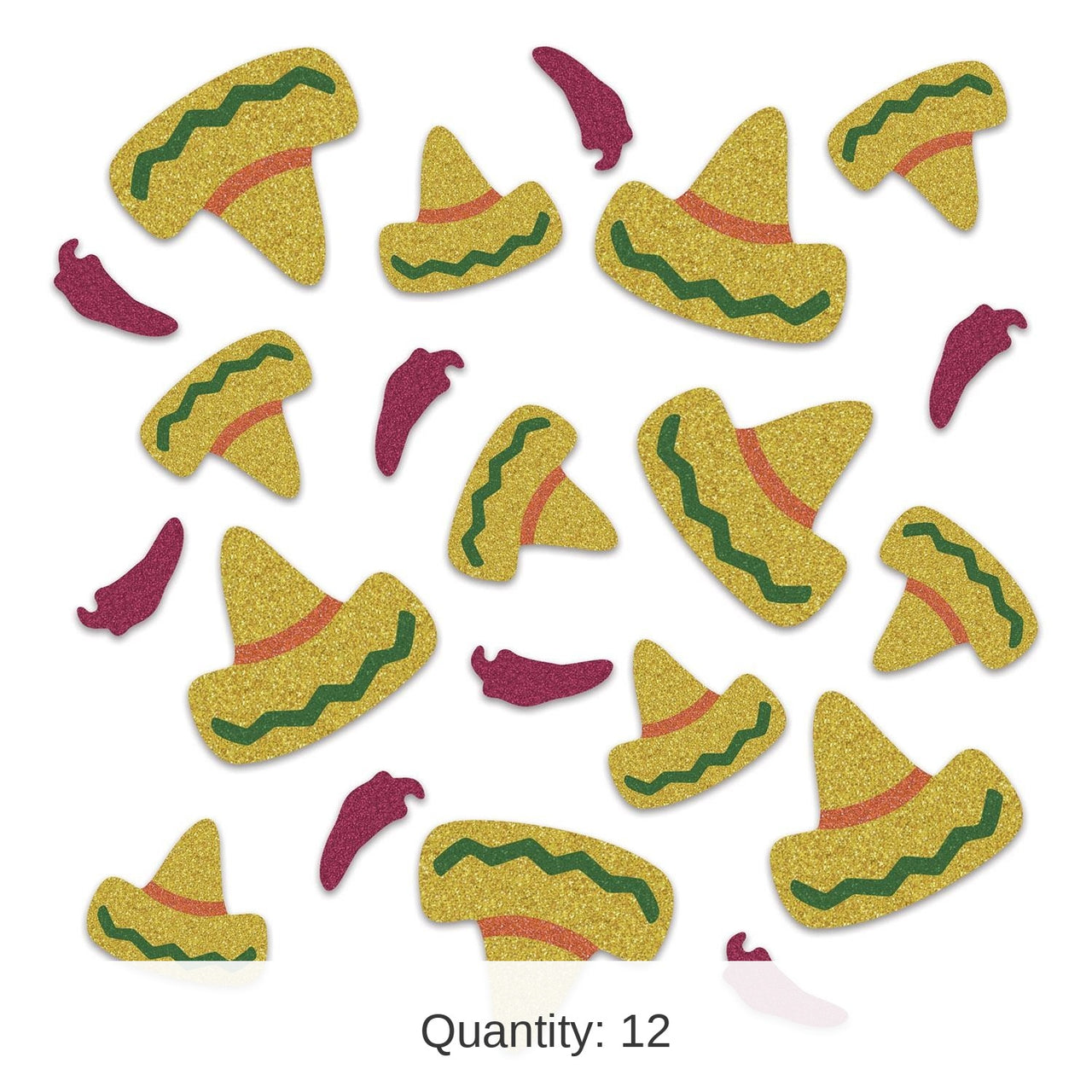 12 Pack Bulk Fiesta Deluxe Sparkle Confetti (0.5 Oz/Pkg)