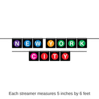 12 Pack Bulk New York City Party Streamer