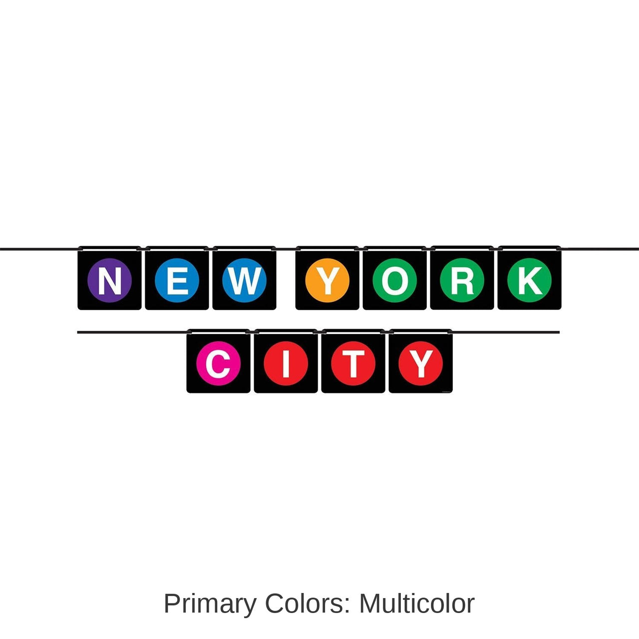 12 Pack Bulk New York City Party Streamer