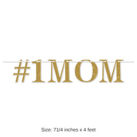 12 Pack Bulk #1 Mom Mother's Day Streamer