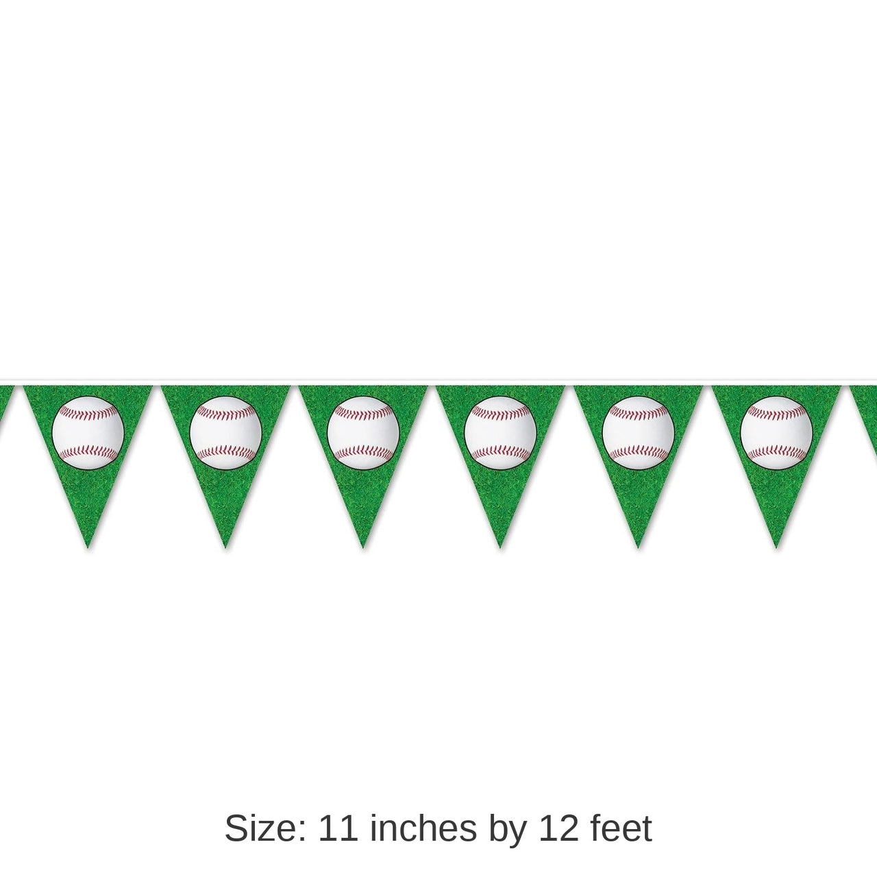 12 Pack Bulk Baseball Party Pennant Banner