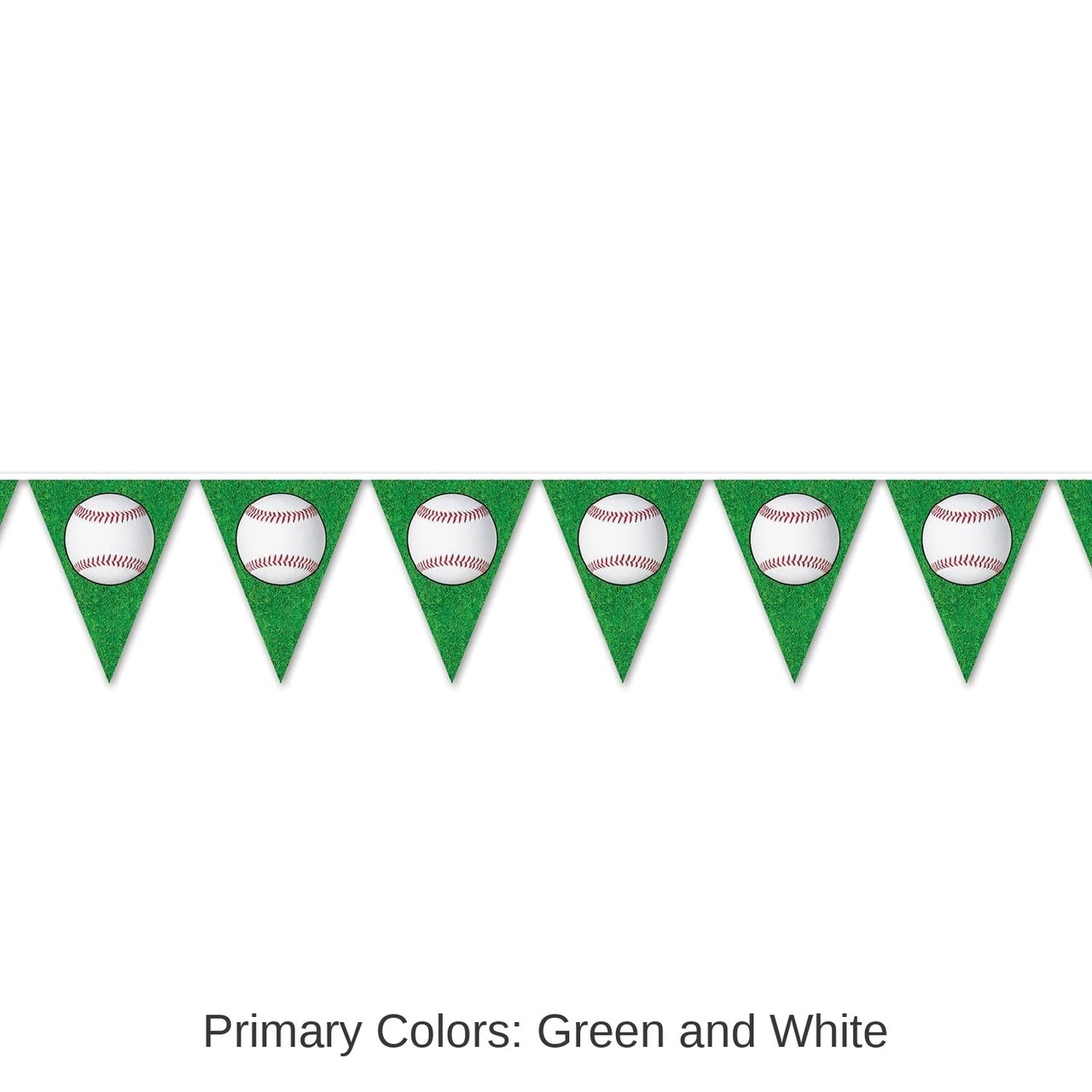 12 Pack Bulk Baseball Party Pennant Banner