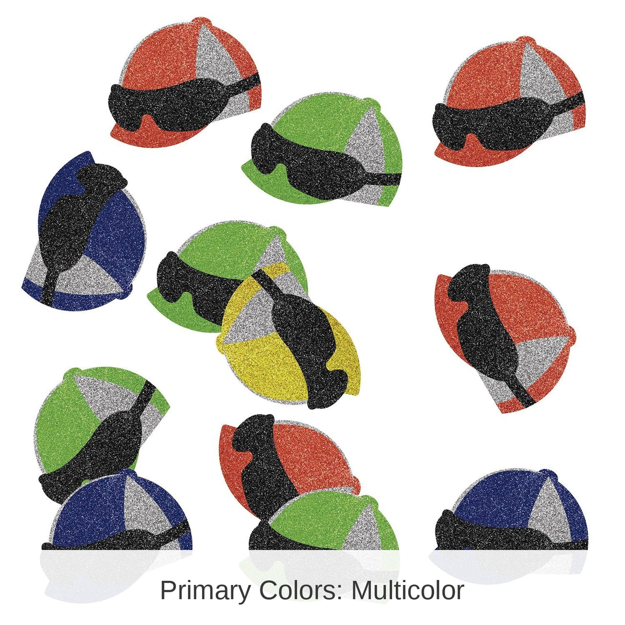 12 Pack Bulk Jockey Helmet Deluxe Sparkle Confetti (0.5 Oz/Pkg)