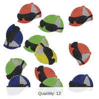 12 Pack Bulk Jockey Helmet Deluxe Sparkle Confetti (0.5 Oz/Pkg)