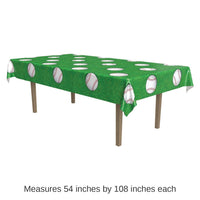 12 Pack Bulk Baseball Party Tablecover